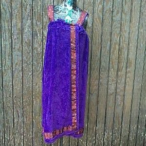 Ladies purple with brown designs for ladies after